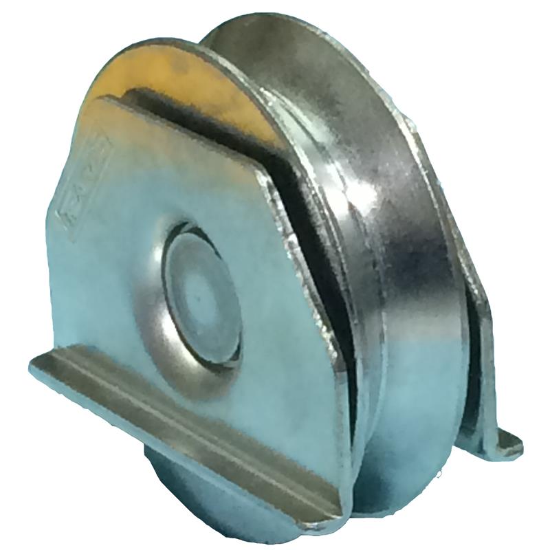 Roller with bearing for sliding door with base